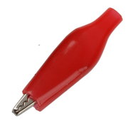 Щипка за кабел тип крокодилче изолирана  58 мм, червена - product - 028 ROE3799