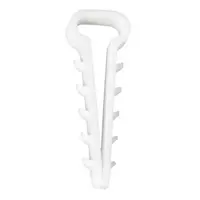 Скоба за монтаж на кабели Simet тип фиба  5х6 мм2, бял, UWP-6