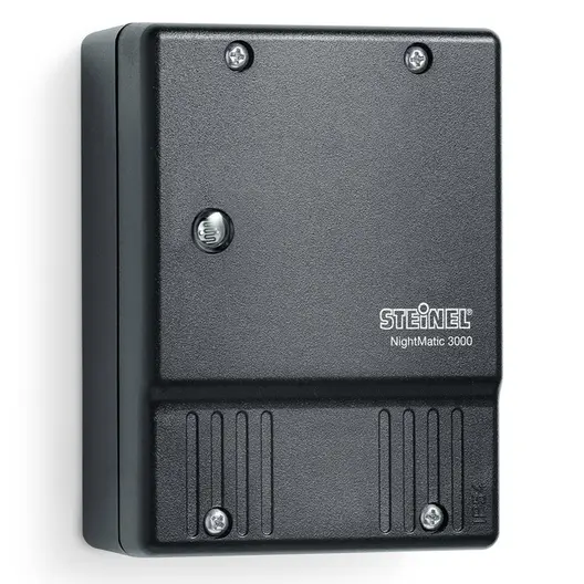 Датчик фотореле Steinel за светлина ден-нощ  1000 W, черен, NightMatic 3000 Vario