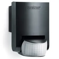 Сензор за движение Steinel инфрачервен външен  600 W, 130 °, 12 м, черен, IS 130-2