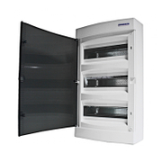 Табло електроразпределително Schrack Technik апартаментно за открит монтаж  526x287x112 мм, 40 IP, бяло/опушена врата, 36 модула - product - 028 SRK4022