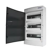 Табло електроразпределително Schrack Technik апартаментно за открит монтаж  526x287x112 мм, 40 IP, бяло/опушена врата, 36 модула