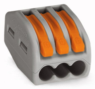 Клема Wago разклонителна  0.08-4 мм2, сива, 32 A, 3 гнезда - product - 028 SRK4229