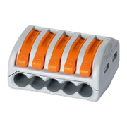 Клема Wago разклонителна  0.08-4 мм2, сива, 32 A, 5 гнезда - product - 028 SRK4230