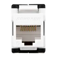 Конектор за компютърна мрежа Schrack Technik  20 IP, бял, VISIO 45