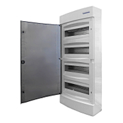 Табло електроразпределително Schrack Technik апартаментно за открит монтаж  652x287x112 мм, 40 IP, бяло/опушена врата, 48 модула - product - 028 SRK4461