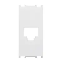 Капачка на букса за компютърна мрежа Schrack Technik  20 IP, бял, VISIO 45