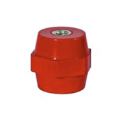 Изолатор Schrack Technik за електроразпределително табло  М6, ф 33х30 мм, червен - product - 028 SRK4643