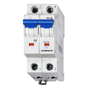 Автоматичен двуполюсен прекъсвач Schrack Technik за DIN шина крива C  6 A, 230 V, 6 kA, 2P, C 6/2 - product - 028 SRK5255