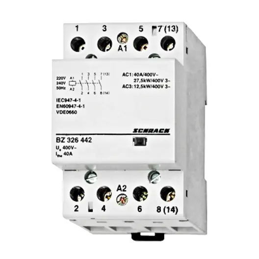 Контактор Schrack Technik модулен автоматичен  4P, 4 NO, 24 V, 40 A, AC-1