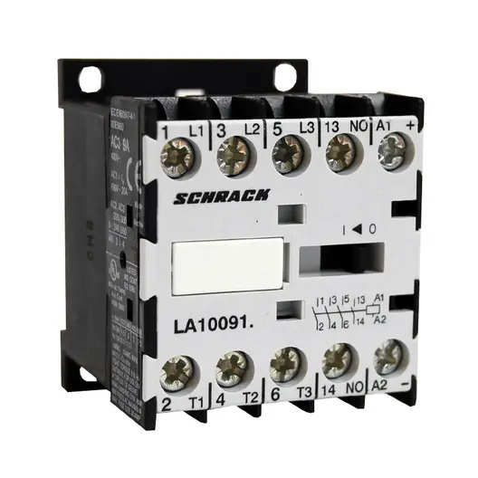 Контактор Schrack Technik автоматичен постояннотоков  3P, 1 NO, 24 DC V, 9 A, LA100915