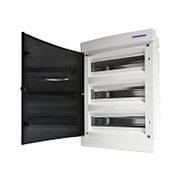 Табло електроразпределително Schrack Technik апартаментно за скрит монтаж  392x522x106 мм, 20 IP, бяло/опушена врата, 54 модула - product - 028 SRK5726