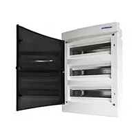 Табло електроразпределително Schrack Technik апартаментно за скрит монтаж  392x522x106 мм, 20 IP, бяло/опушена врата, 54 модула