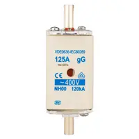 Предпазител Schrack Technik високомощен  125 A, 400 V, NH 00, HRC