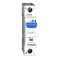 Автоматичен еднополюсен прекъсвач Schrack Technik за DIN шина крива C  2 A, 230 V, 6 kA, 1P, BMS6