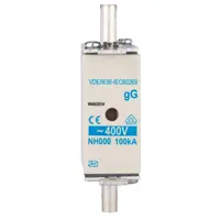 Предпазител Schrack Technik високомощен  80 A, NH 000, 400 V, HRC