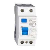 Дефектнотокова защита Schrack Technik 2P тип AC  40 A, 30 mA, 6 kA, Amparo