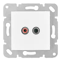 Розетка Schrack Technik за аудиосистеми  20 IP, бял