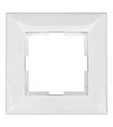 Декоративна рамка Schrack Technik за ключове и контакти един модул  бяла, 83х83x10 мм, Arktur EC - product - 028 SRK3098