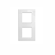 Декоративна рамка Schrack Technik за ключове и контакти два модула  бяла, VISIO 45 - product - 028 SRK3142