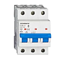 Автоматичен триполюсен прекъсвач Schrack Technik за DIN шина крива C  50 A, 400 V, 6 kA, 3P, Amparo
