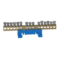 Нулева клема Schrack Technik неизолирана  63 A, 15 гнезда