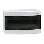 Табло електроразпределително Schrack Technik апартаментно за открит монтаж  236x396x112 мм, 40 IP, бяло/опушена врата, 18 модула - product - 028 SRK3979