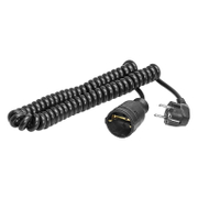 Удължител на кабели as - Schwabe с PVC изолация  2.5 м, 3x1.5 мм2, ШВПС-В / H05VV-F, черен, 1 гнездо - product - 028 UNI4242