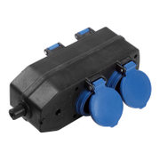 Разклонител електрически as - Schwabe без кабел  черен, 4 гнезда - product - 028 UNI4309