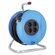 Удължител на кабели as - Schwabe на PVC макара с метална рамка с USB 4 гнезда - product - 028 UNI5728