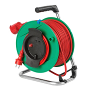 Удължител на кабели as - Schwabe на PVC макара с метална рамка  50 м, ШКПЛ, 1 гнездо - product - 028 UNI2426