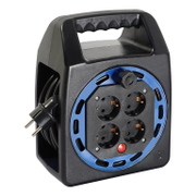 Удължител на кабели as - Schwabe на PVC макара с PVC рамка  15 м, 3x1.5 мм2, ШВПС-В, 4 гнезда - product - 028 UNI3320