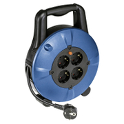 Удължител на кабели as - Schwabe на PVC макара с PVC рамка  10 м, 3x1.5 мм2, ШВПС-В, 4 гнезда - product - 028 UNI3321