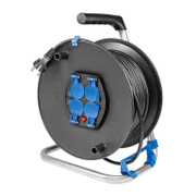 Удължител на кабели as - Schwabe на PVC макара с метална рамка  50 м, 3x1.5 мм2, ШКПЛ, 4 гнезда - product - 028 UNI3344