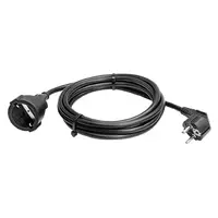 Удължител на кабели as - Schwabe с PVC изолация  10 м, 3x1.5 мм2, ШВПС-В / H05VV-F, черен, 1 гнездо