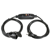 Удължител на кабели as - Schwabe с дефектнотокова защита  3 м, 3x1.5 мм2, ШКПТ / H07RN-F, черен, 1 гнездо - product - 028 UNI3425