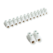 Лустер клема Tridonic двойка пластмасова  4 мм2, бял - product - 028 VAT 624