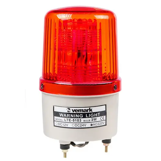Лампа Vemark сигнална LED ротационна  0.45 A, 220 V, червена, AD22-22SMD