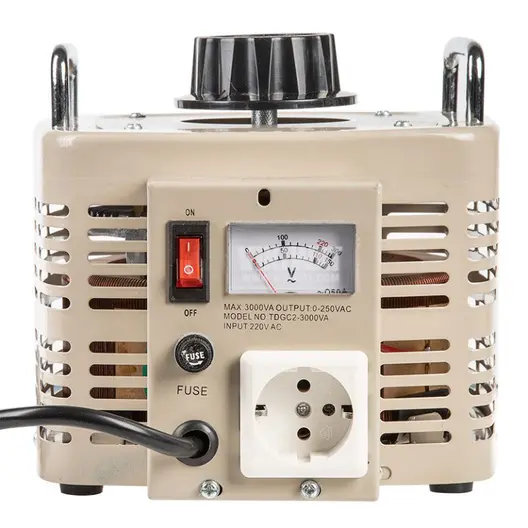 Автотрансформатор Mac Tubi понижаващ  220 V, 0-250 V, 3000 VA, 12 A, TDGC2-3000VA