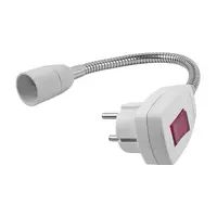 Лампа настолна Vivalux с щепсел и ключ  35 W, GU10, бяла, STECKER