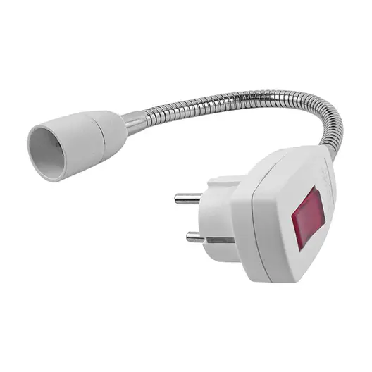 Лампа настолна Vivalux с щепсел и ключ  35 W, GU10, бяла, STECKER