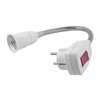 Лампа настолна Vivalux с щепсел и ключ  60 W, E27, бяла, STECKER