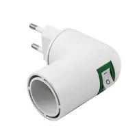 Лампа настолна Vivalux с щепсел и ключ  60 W, E27, бяла, EKE