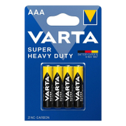 Батерия Varta кръгла цинкова  1.5 V, AAA/LR03, 4 бр., Super Heavy Duty - product - 028 VRT5333
