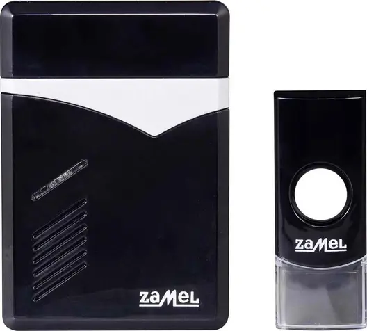 Безжичен звънец Zamel с 15 мелодии  2х1.5 V, черен, Techno ST-251