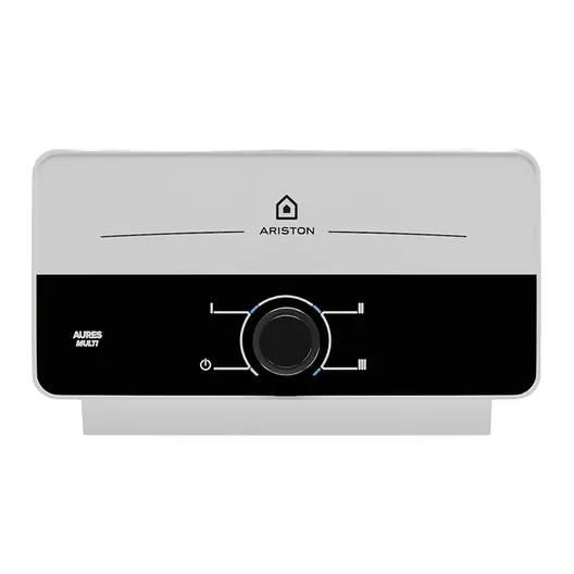 Бойлер Ariston проточен за баня електрически 9500 W, 304x220x110 мм, AURES M 9.5 EU