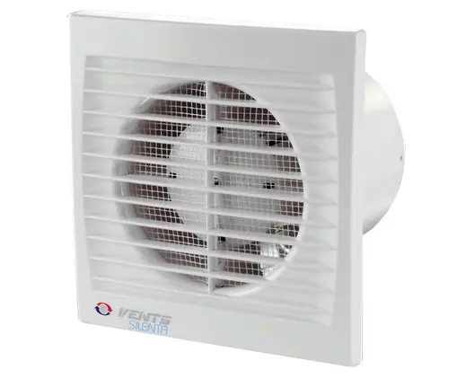 Вентилатор за баня Vents за стенен монтаж квадратен  14 W, 95 м3/ч, 150х150х108 мм, бял, S 100