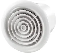 Вентилатор за баня Vents за стенен монтаж кръгъл  14 W, 98 м3/ч, ф 141х104 мм, хром, PF 100