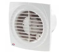 Вентилатор за баня Vents за стенен монтаж квадратен  14 W, 95 м3/ч, 150х150х108.5 мм, бял, D 100