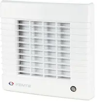 Вентилатор за баня Vents за стенен монтаж с автоматична клапа  18 W, 98 м3/ч, 165х165х92 мм, бял, MA 100